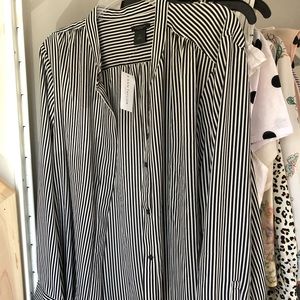 Striped silky blouse